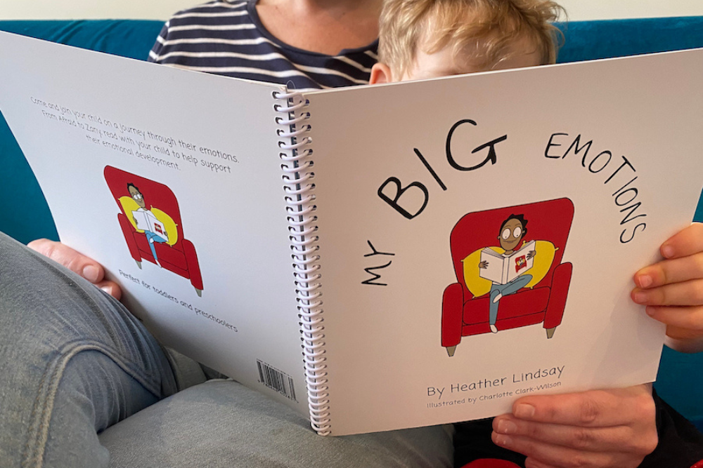 My Big Emotions Product Image Heather Lindsay reading with son